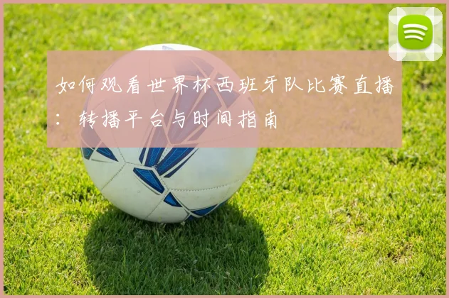如何观看世界杯西班牙队比赛直播:转播平台与时间指南